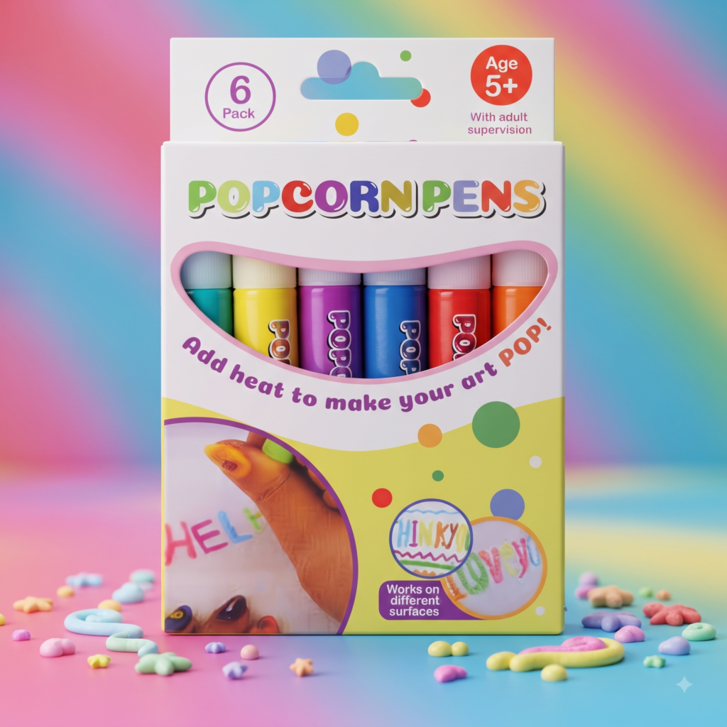 DIY Bubble Popcorn Drawing Pens